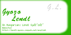 gyozo lendl business card